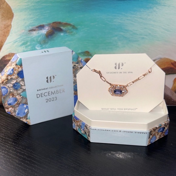 RBP Jewelry - Bomb Party Revealing Moments December 2023 Tanzanite Rose Gold Necklace